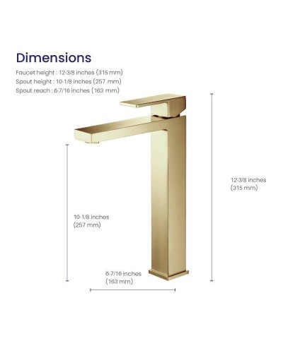 Смеситель для раковины Timo Selene 3011/17F Золото матовое
