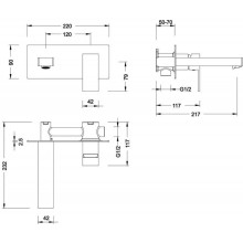 Смеситель для раковины Timo Selene 2071/17SM Золото матовое