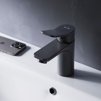 Смеситель для раковины AM.PM X-Joy F85A02122 Черный матовый