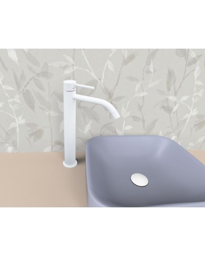 Смеситель для раковины Paffoni Light LIG081BO Белый матовый