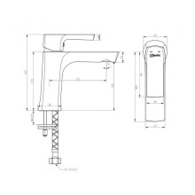 Смеситель для раковины Lemark Ursus LM7206BL Черный
