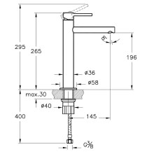 Смеситель для раковины Vitra Origin A4255726 Медный
