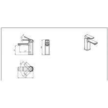 Смеситель для раковины Bravat Freya F1367400CP-RUS Хром