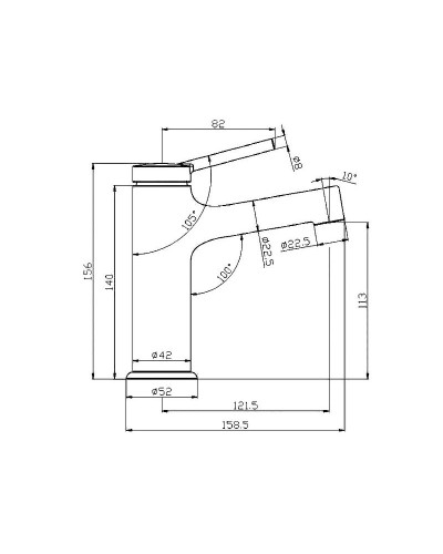 Смеситель для раковины Lemark Minima LM3806C Хром