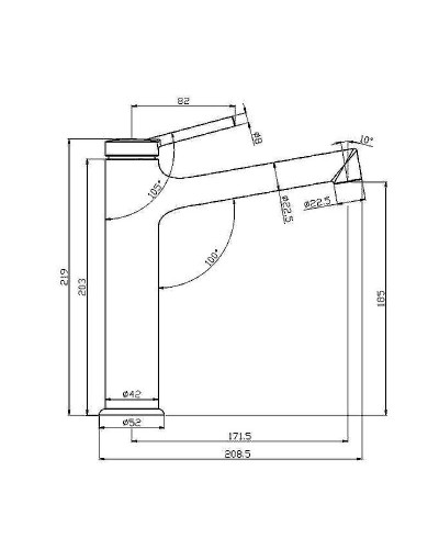 Смеситель для раковины Lemark Minima LM3837C Хром