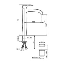 Смеситель для раковины Paini Lady 89CR211LLLSSR Хром