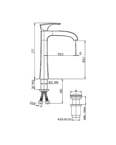 Смеситель для раковины Paini Lady 89CR211LLLSSR Хром