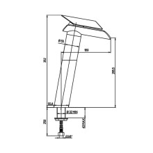 Смеситель для раковины Paini Morgana 73CR205VRLL Хром