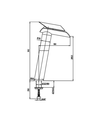 Смеситель для раковины Paini Morgana 73CR205VRLL Хром