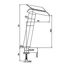 Смеситель для раковины Paini Morgana 73CR205LL Хром