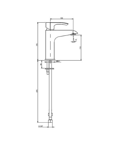 Смеситель для раковины Paini Palermo PACR205KM Хром