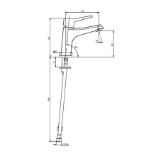 Смеситель для раковины Paini Messina MECR205KM Хром