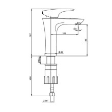 Смеситель для раковины Paini Verona VRCR205KM Хром