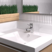 Смеситель для раковины Paini Creta 30CR211R2LMKM Хром