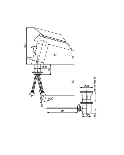 Смеситель для раковины Paini Morgana 73CR211VRKM Хром