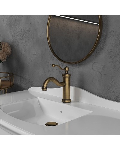 Смеситель для раковины Paini Duomo 88F3211KM Старая бронза