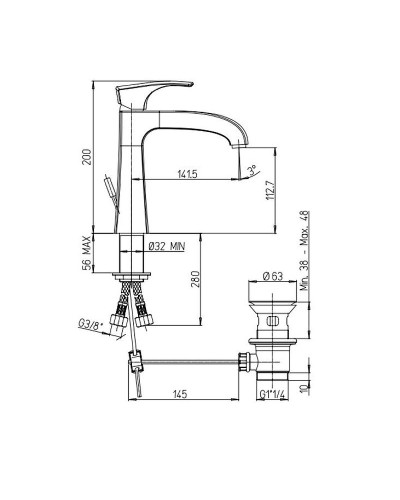 Смеситель для раковины Paini Lady 89BY211KM Белый