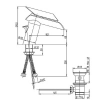 Смеситель для раковины Paini Morgana 73CR211LZKM Хром