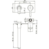 Смеситель для раковины Paini Arena 92CR208P Хром