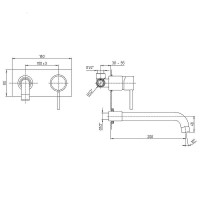 Смеситель для раковины Paini Cox 78CR208P Хром