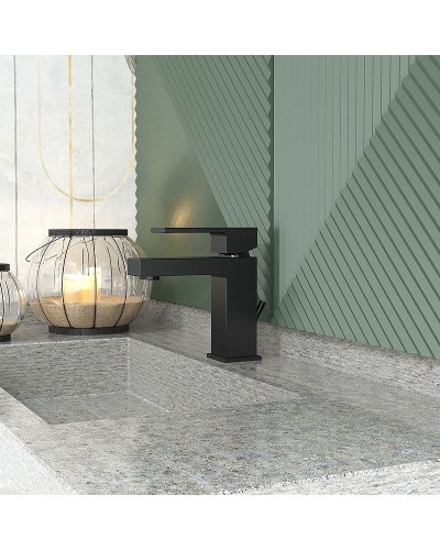 Смеситель для раковины Paini Dax-R 84PZ211R Черный матовый