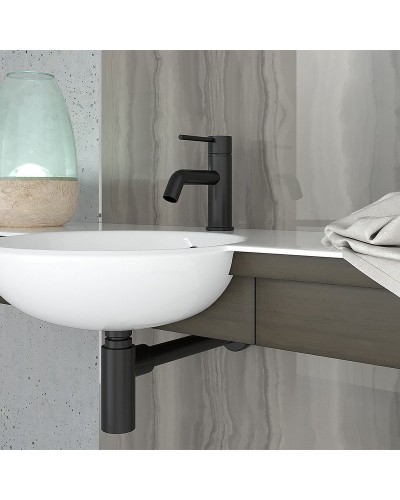 Смеситель для раковины Paini Cox 78PZ211LBL Черный матовый