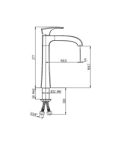 Смеситель для раковины Paini Lady 89PW205LLL Никель PVD