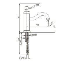 Смеситель для раковины Paini Duomo 88CR205 Хром