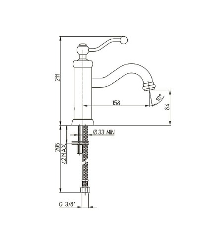 Смеситель для раковины Paini Duomo 88CR205 Хром
