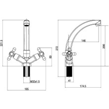 Смеситель для раковины Orange OneLife P03-002cr Хром