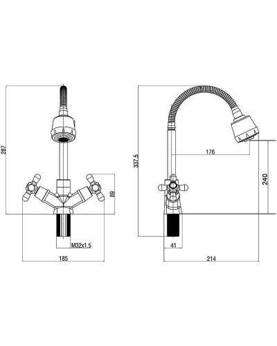 Смеситель для раковины Orange OneLife P03-004cr Хром