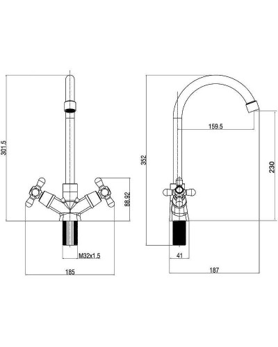 Смеситель для раковины Orange OneLife P03-005cr Хром
