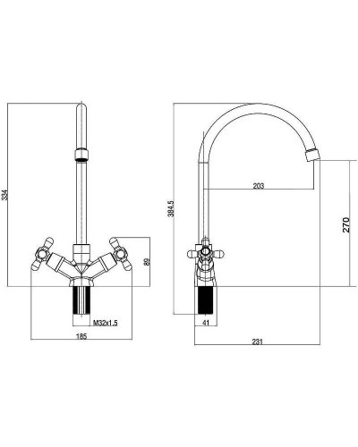 Смеситель для раковины Orange OneLife P03-007cr Хром