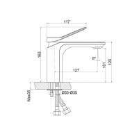 Смеситель для раковины Cersanit Odra 63050 Хром