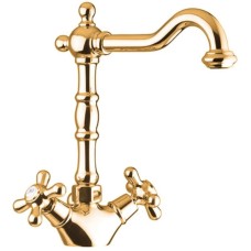 Смеситель для раковины с донным клапаном Gattoni Versilia 1030010D0ORO