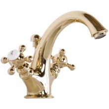 Смеситель для раковины с донным клапаном Gattoni Vivaldi 1232012D0ORO