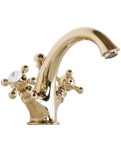 Смеситель для раковины с донным клапаном Gattoni Vivaldi 1232012D0ORO