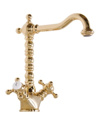 Смеситель для раковины с донным клапаном Gattoni Vivaldi 1230012D0ORO