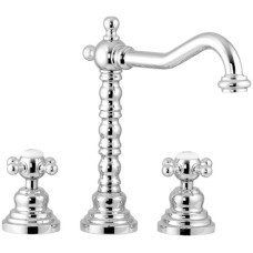 Смеситель для раковины на 3 отверстия с донным клапаном Gattoni Vivaldi 1210012C0CR