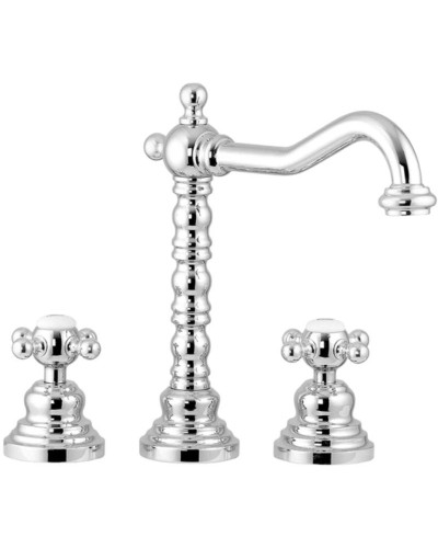 Смеситель для раковины на 3 отверстия с донным клапаном Gattoni Vivaldi 1210012C0CR