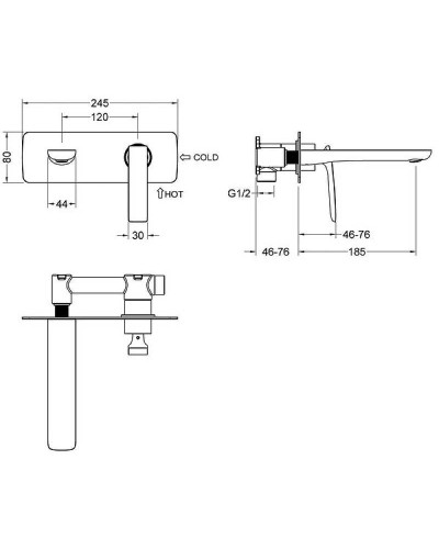 Смеситель для раковины Timo Helmi 4071/03SM Черный