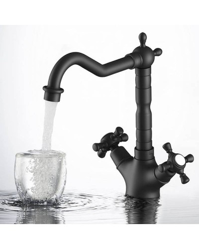 Смеситель для раковины Timo Nelson 0143/03F Черный