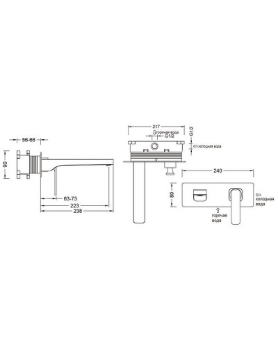 Смеситель для раковины Timo Torne 4371/17SM Золото матовое