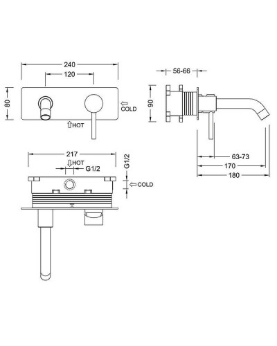 Смеситель для раковины Timo Saona 2371/03SM Черный