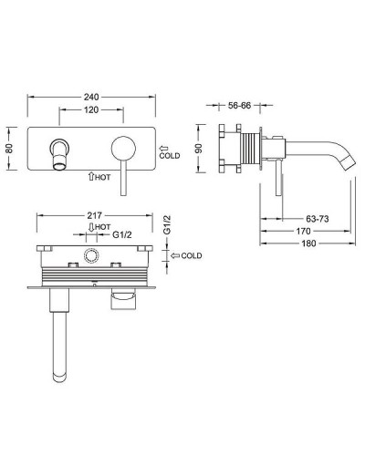 Смеситель для раковины Timo Saona 2371/17SM Золото матовое