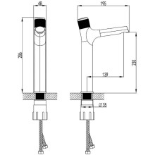 Смеситель для раковины Lemark Project LM4679C Хром