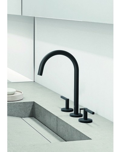 Смеситель для раковины Kludi Nova Fonte Puristic 201433915 Черный матовый