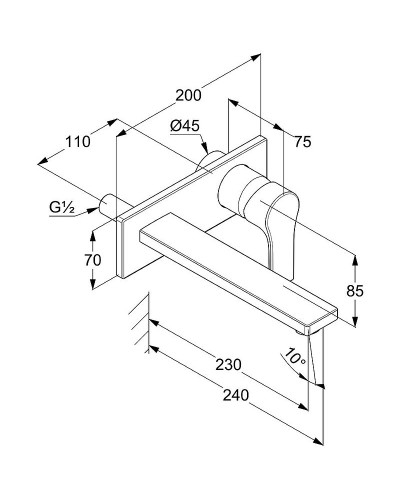 Смеситель для раковины Kludi Zenta SL 482480565 Хром