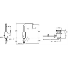 Смеситель для раковины Jacob Delafon Villette E23719-CP Хром