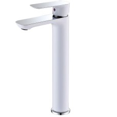 Смеситель для раковины Abber Weiss Insel AF8011W Белый-хром